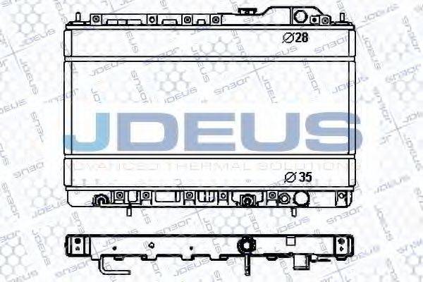 JDEUS RA0180160 Радіатор, охолодження двигуна