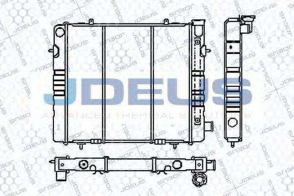 JDEUS RA0200250 Радіатор, охолодження двигуна