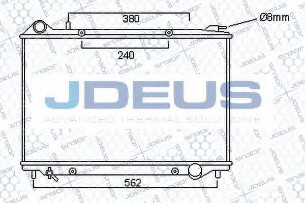 JDEUS 020M34 Радіатор, охолодження двигуна