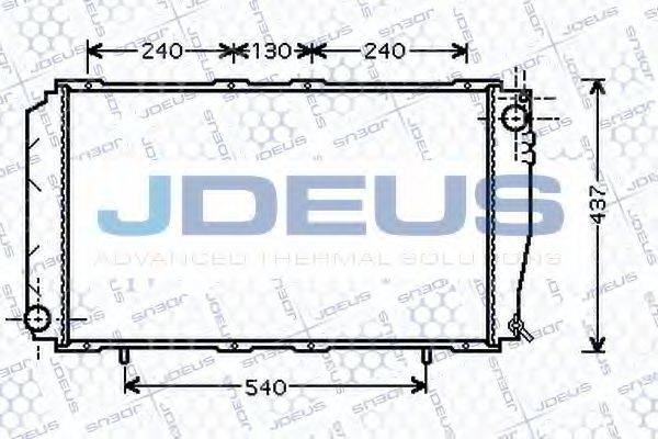 JDEUS 026M03 Радіатор, охолодження двигуна