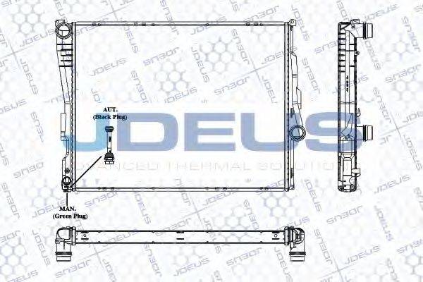 JDEUS RA0050760 Радіатор, охолодження двигуна