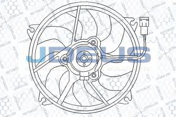 JDEUS EV210380 Вентилятор, охолодження двигуна