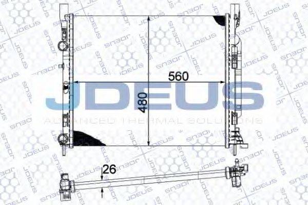 JDEUS 023M94 Радіатор, охолодження двигуна