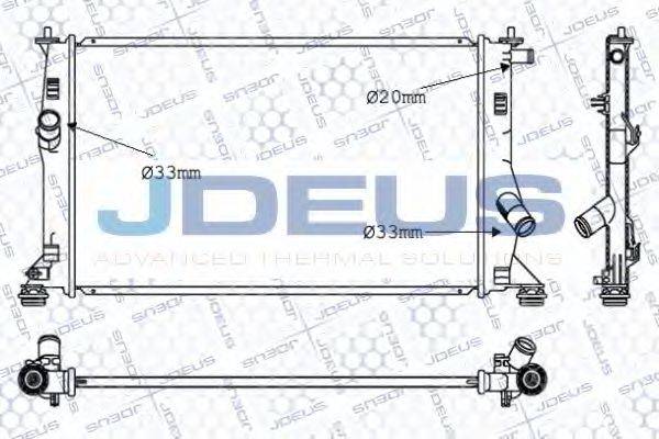 JDEUS 016M38 Радіатор, охолодження двигуна