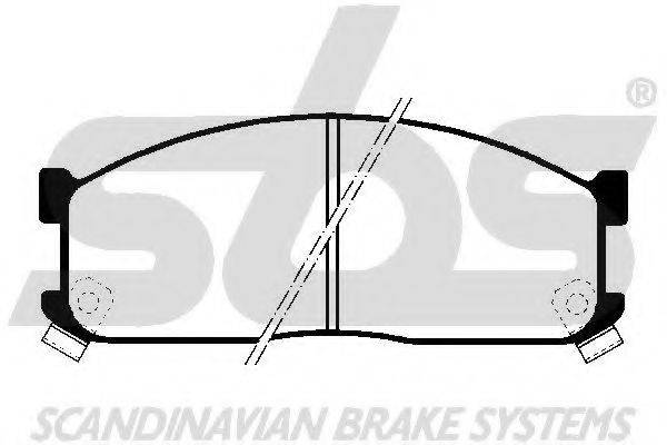SBS 1501229961 Комплект гальмівних колодок, дискове гальмо