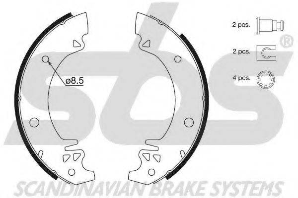 SBS 18492737352 Комплект гальмівних колодок