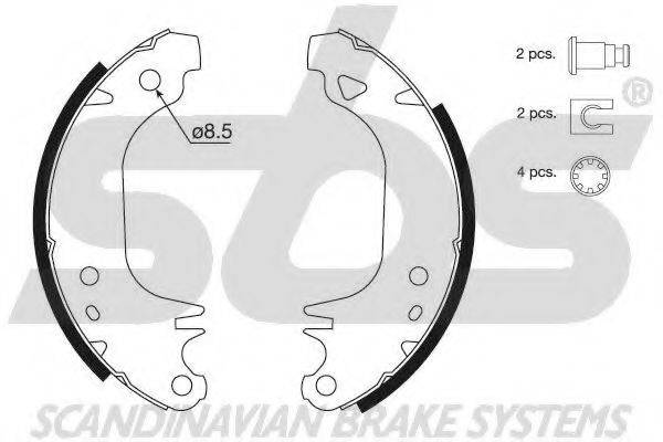 SBS 18492799372 Комплект гальмівних колодок