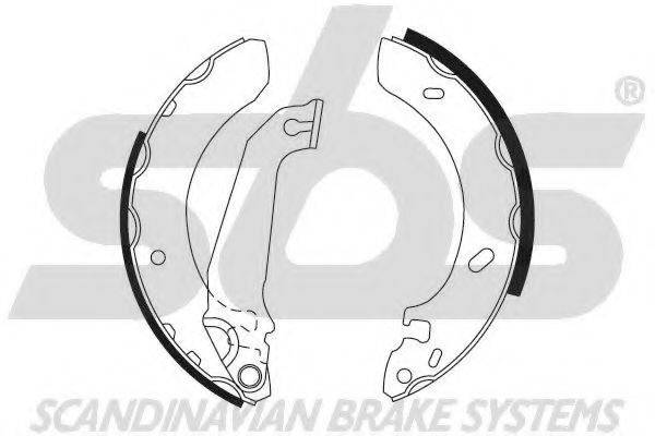 SBS 18492725536 Комплект гальмівних колодок