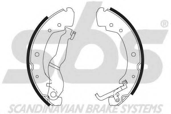 SBS 18492747549 Комплект гальмівних колодок