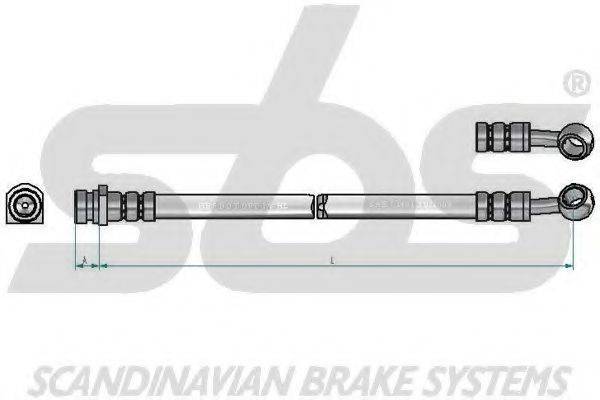 SBS 1330853493 Гальмівний шланг