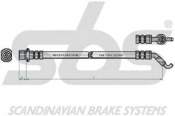 SBS 13308545168 Гальмівний шланг