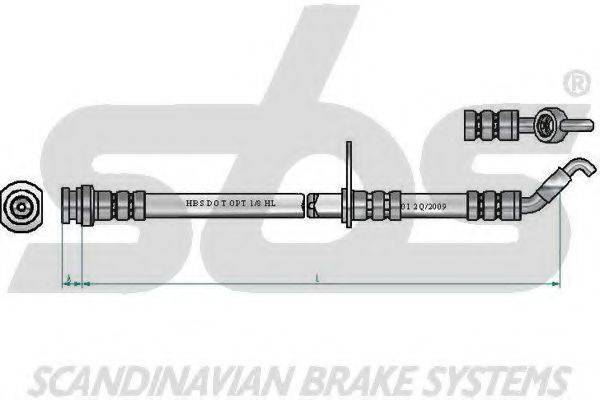 SBS 1330855230 Гальмівний шланг