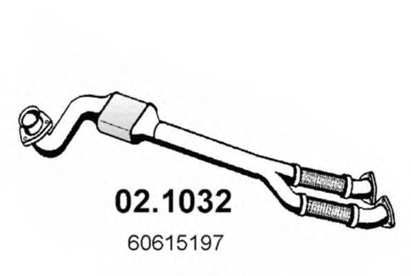 ASSO 021032 Труба вихлопного газу