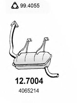 ASSO 127004 Глушник вихлопних газів кінцевий