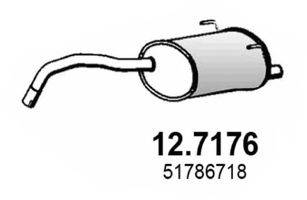 ASSO 127176 Глушник вихлопних газів кінцевий