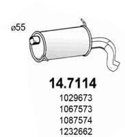 ASSO 147114 Глушник вихлопних газів кінцевий