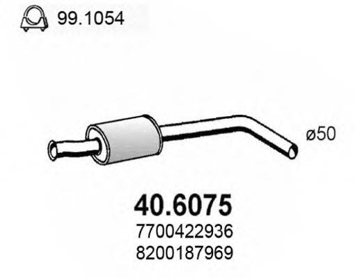 ASSO 406075 Середній глушник вихлопних газів