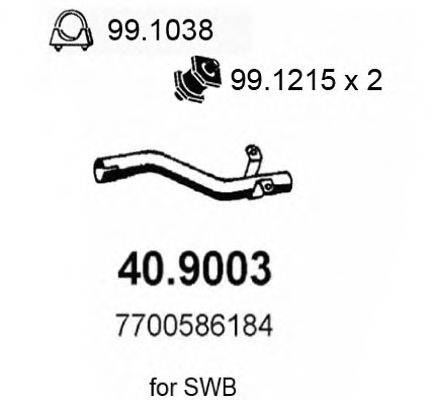 ASSO 409003 Труба вихлопного газу