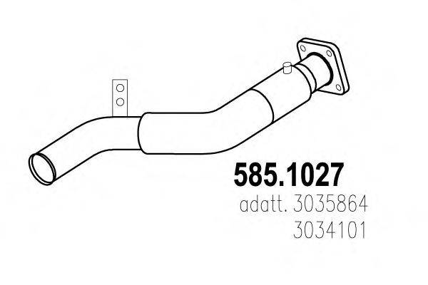 ASSO 5851027 Труба вихлопного газу