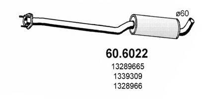 ASSO 606022 Середній глушник вихлопних газів