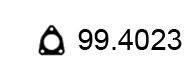 ASSO 994023 Прокладка, труба вихлопного газу