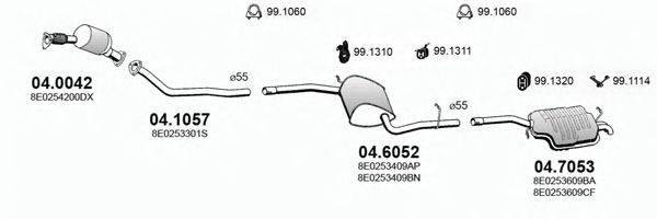 ASSO ART2760 Система випуску ОГ