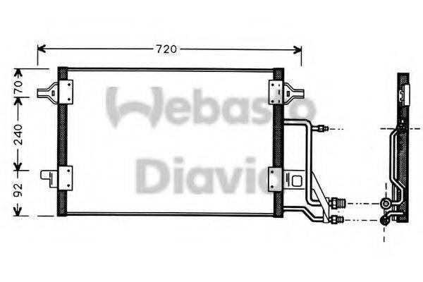 WEBASTO 82D0225184A Конденсатор, кондиціонер