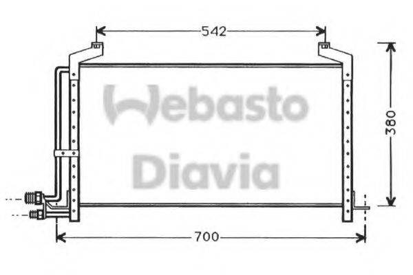 WEBASTO 82D0225370A Конденсатор, кондиціонер