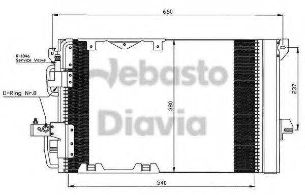 WEBASTO 82D0225478A Конденсатор, кондиціонер