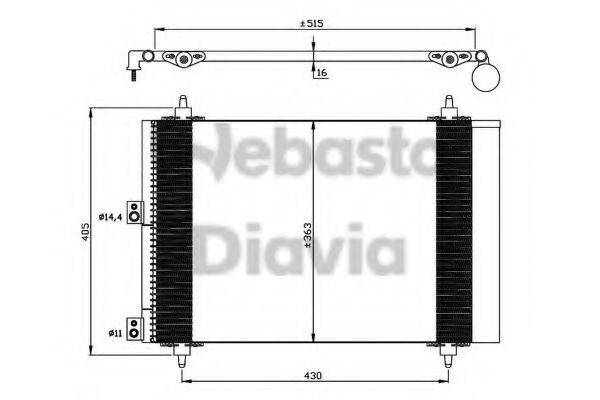 WEBASTO 82D0225679A Конденсатор, кондиціонер