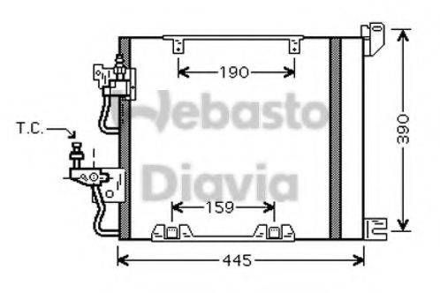 WEBASTO 82D0226199MA Конденсатор, кондиціонер