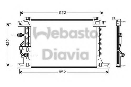 WEBASTO 82D0226214MA Конденсатор, кондиціонер