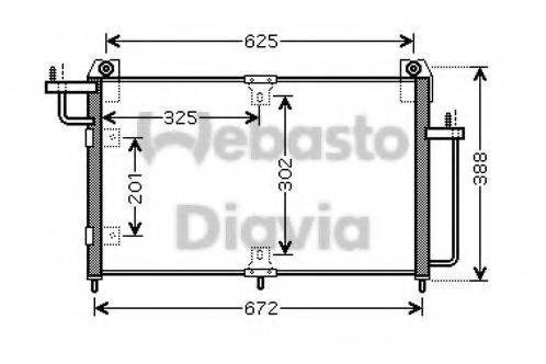 WEBASTO 82D0226216MA Конденсатор, кондиціонер