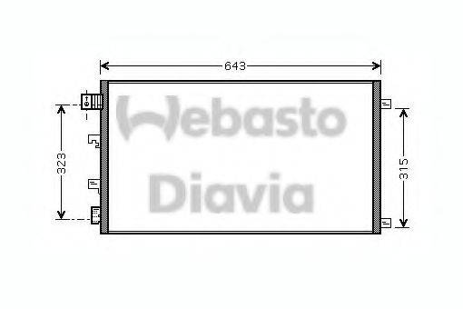 WEBASTO 82D0226263MA Конденсатор, кондиціонер