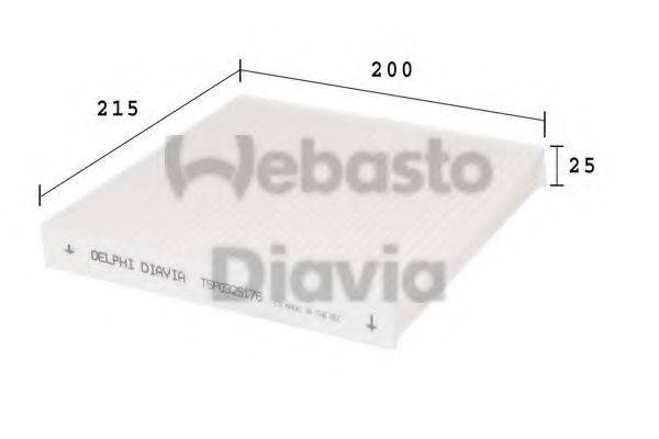 WEBASTO 82D0325176A Фільтр, повітря у внутрішньому просторі