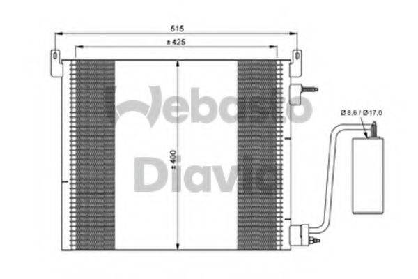 WEBASTO 82D0225688A Конденсатор, кондиціонер