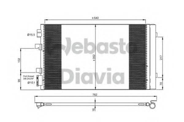 WEBASTO 82D0226272MA Конденсатор, кондиціонер