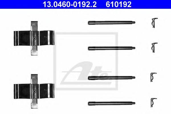 ATE 13046001922 Комплектуючі, колодки дискового гальма