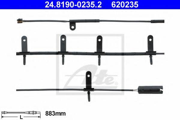 ATE 24819002352 Сигналізатор, знос гальмівних колодок