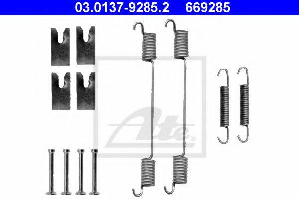 ATE 03013792852 Комплектуючі, гальмівна колодка