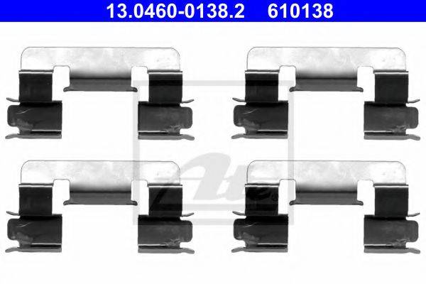 ATE 13046001382 Комплектуючі, колодки дискового гальма