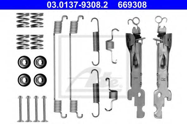 ATE 03013793082 Комплектуючі, гальмівна колодка