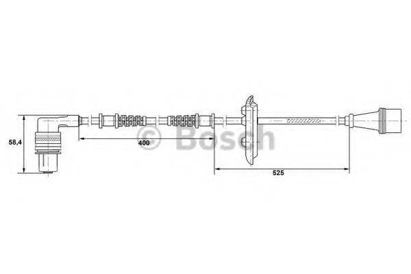 BOSCH 0265001282 Датчик, частота обертання колеса