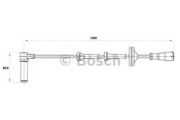 BOSCH 0265004011 Датчик, частота обертання колеса