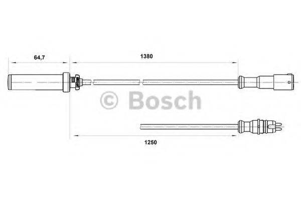 BOSCH 0265004015 Датчик, частота обертання колеса