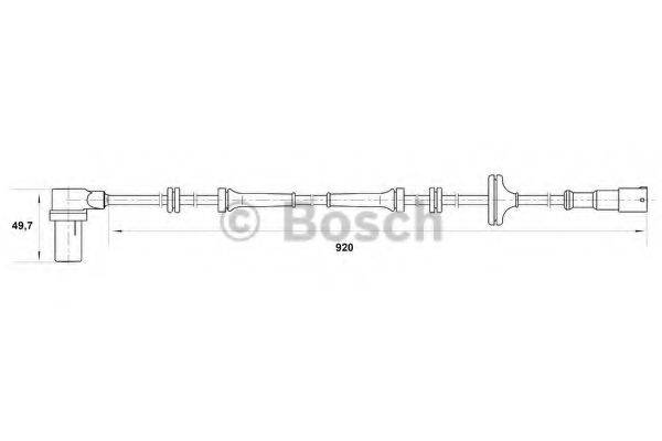 BOSCH 0265006258 Датчик, частота обертання колеса