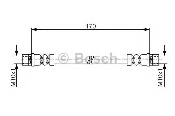 BOSCH 1987476010 Гальмівний шланг
