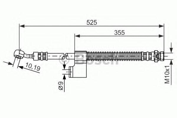 BOSCH 1987476189 Гальмівний шланг