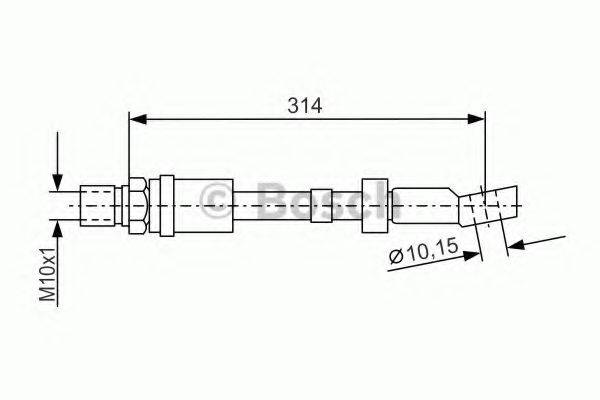 BOSCH 1987476408 Гальмівний шланг