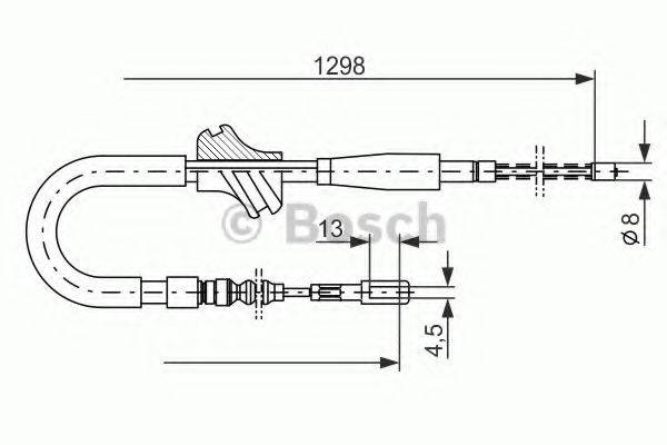 BOSCH 1987477054 Трос, стоянкова гальмівна система